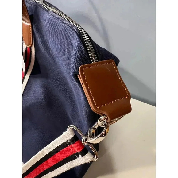 NWT Brouk & Co Original Duffel Bag in Navy Blue - Picture 5 of 14